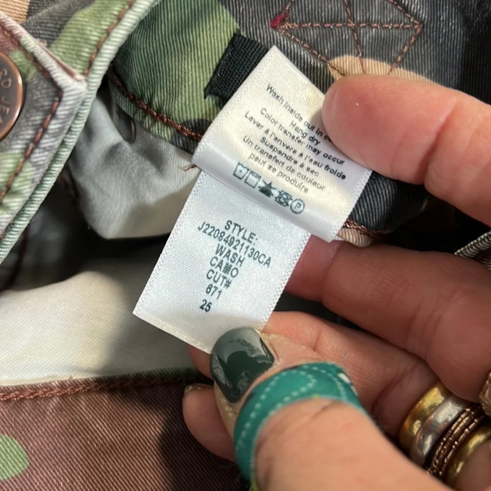 Veronica Beard High Rise Kane Camo Straight Leg Pant Size 25 - Picture 12 of 12
